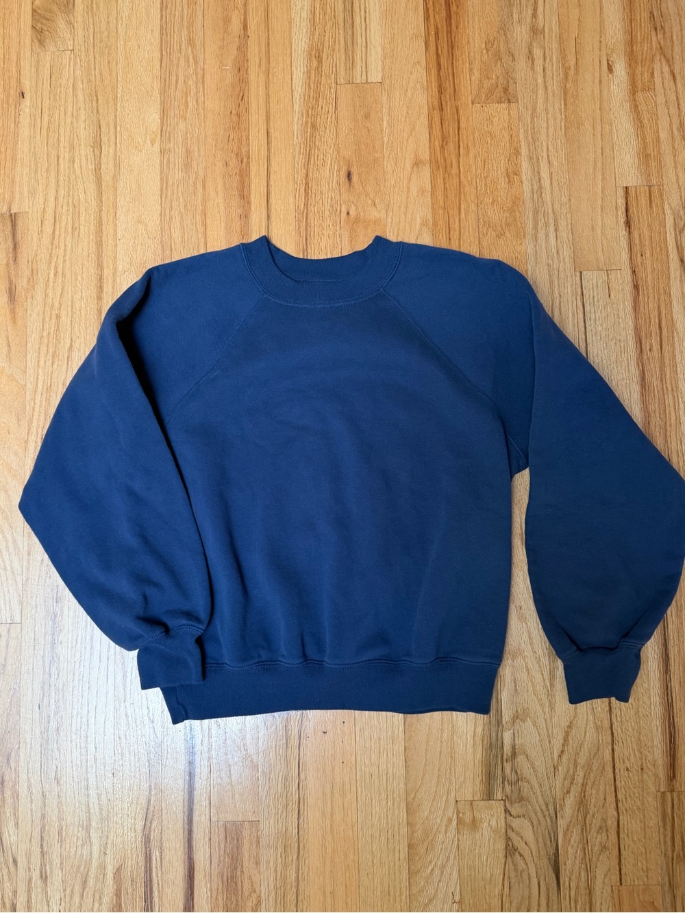 Women’s Navy Crewneck Sweatshirt - Abercrombie & Fitch- soft A&F collection, med